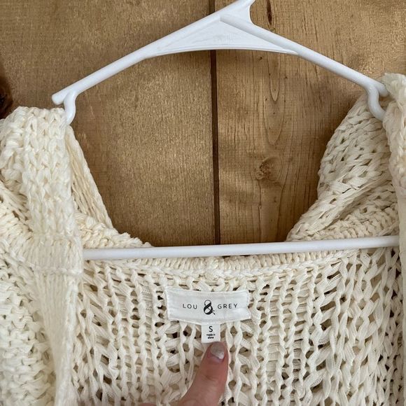 LOU & GREY || Cream Long Heavy Cardigan With Hood - Picture 3 of 3